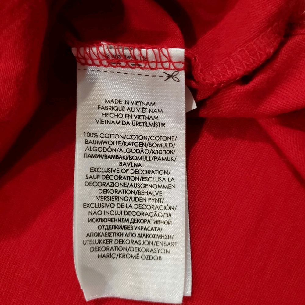 Polo Ralph Lauren Hoodie XL Red Blue 1967 Spell Out Hooded Lightweight - Picture 6 of 7